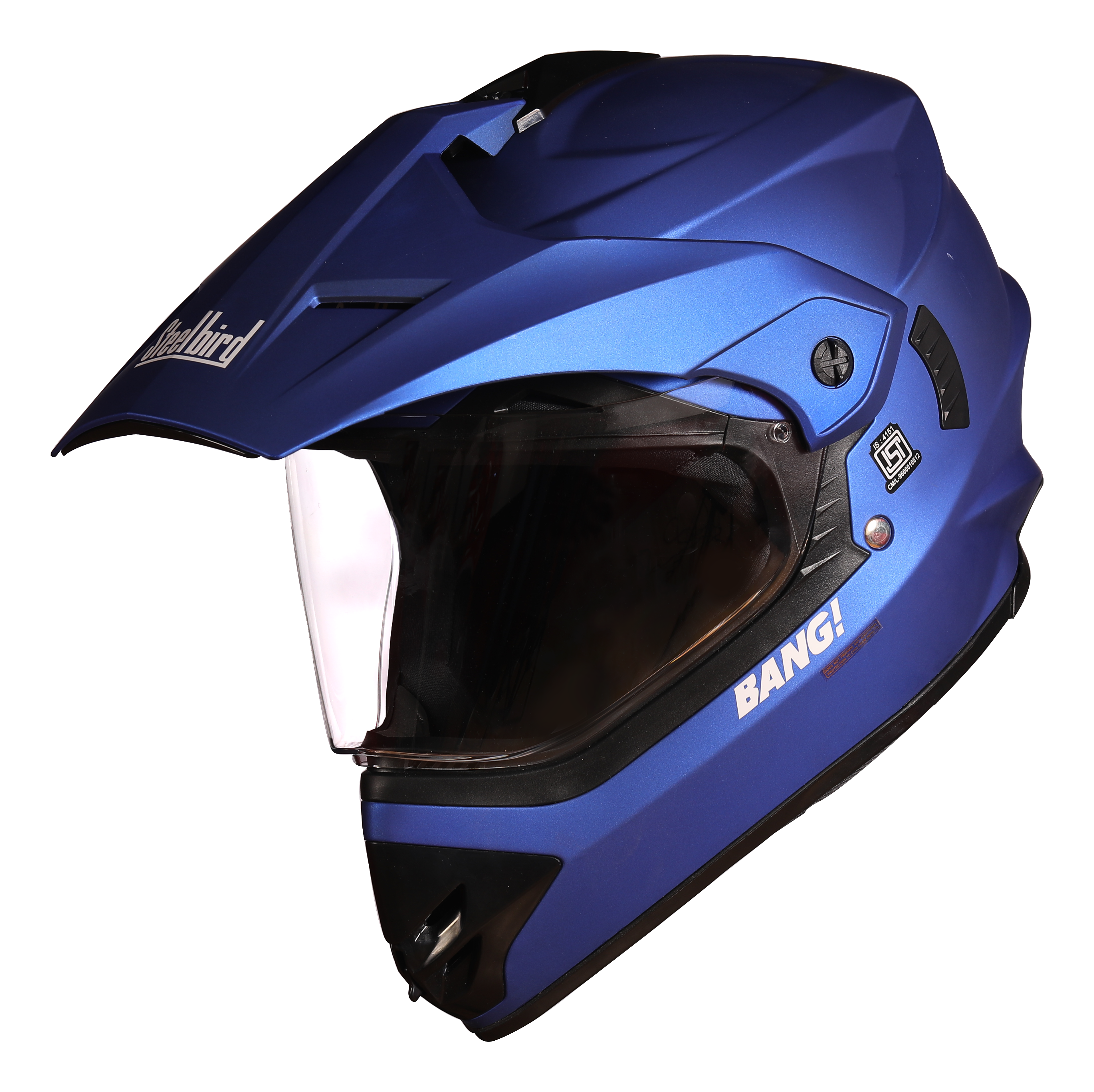 SB-42 Bang Single Visor Mat Blue